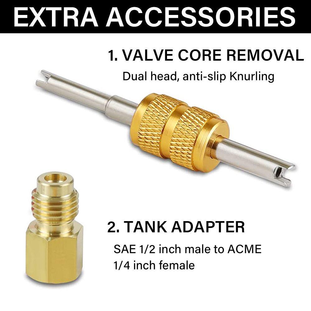 Bộ Phụ Kiện Thay Thế Cho Máy Điều Hòa Xe Hơi Có Thể Đâm Thủng R1234yf