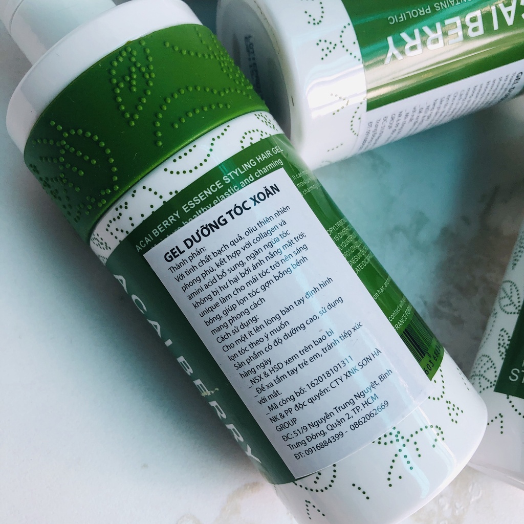 Gel dưỡng tóc xoăn Acai Beauty France Styling 280ml