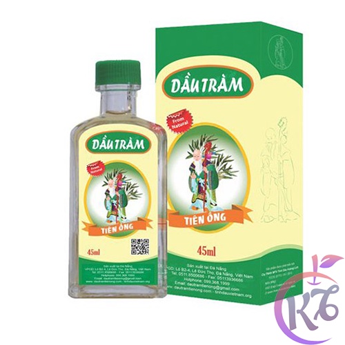 Bộ 3 chai Tinh dầu tràm tiên ông 45ml nguyên chất dành cho trẻ em, phụ nữ sau khi sinh và người cao tuổi