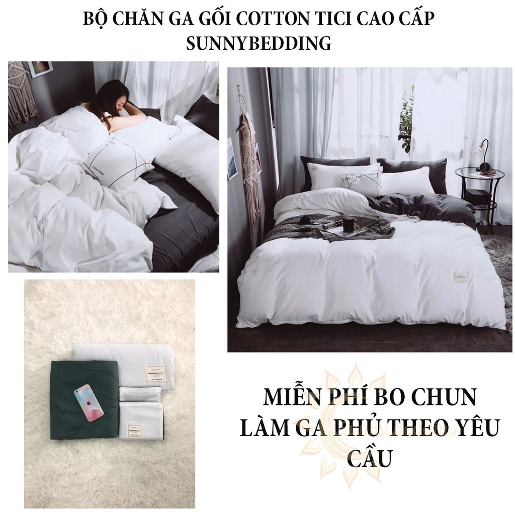 chăn ga gối cotton -TC SUNNYBedding đủ kích thước trải nệm♥️cực đẹpi♥️drap giường