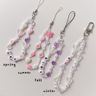 PHONE STRAP HANDMADE // dây treo điện thoại thay chữ, số theo yêu cầu