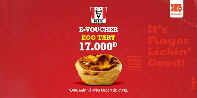 E-voucher kfc egg tart
