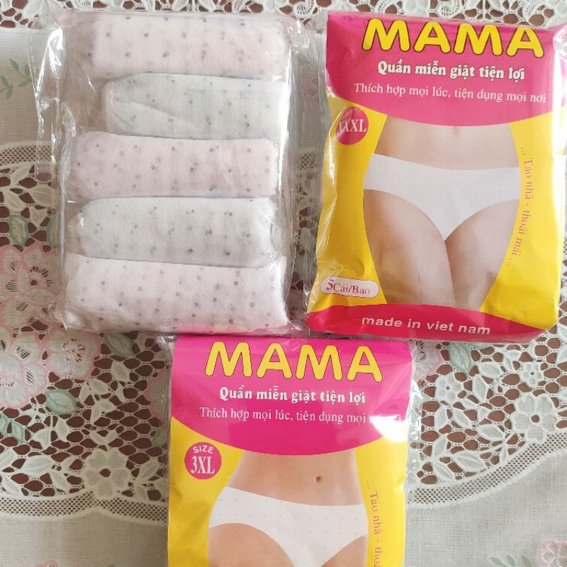 Combo 5 quần lót giấy Mama cho mẹ bầu và mẹ sau sinh đủ size