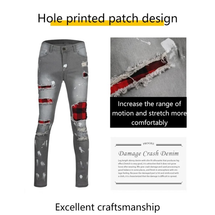 Quần Bút Chì Họa Tiết Sọc Caro Thiết Kế Mỏng Năng Động Thời Trang Dành Cho Nam