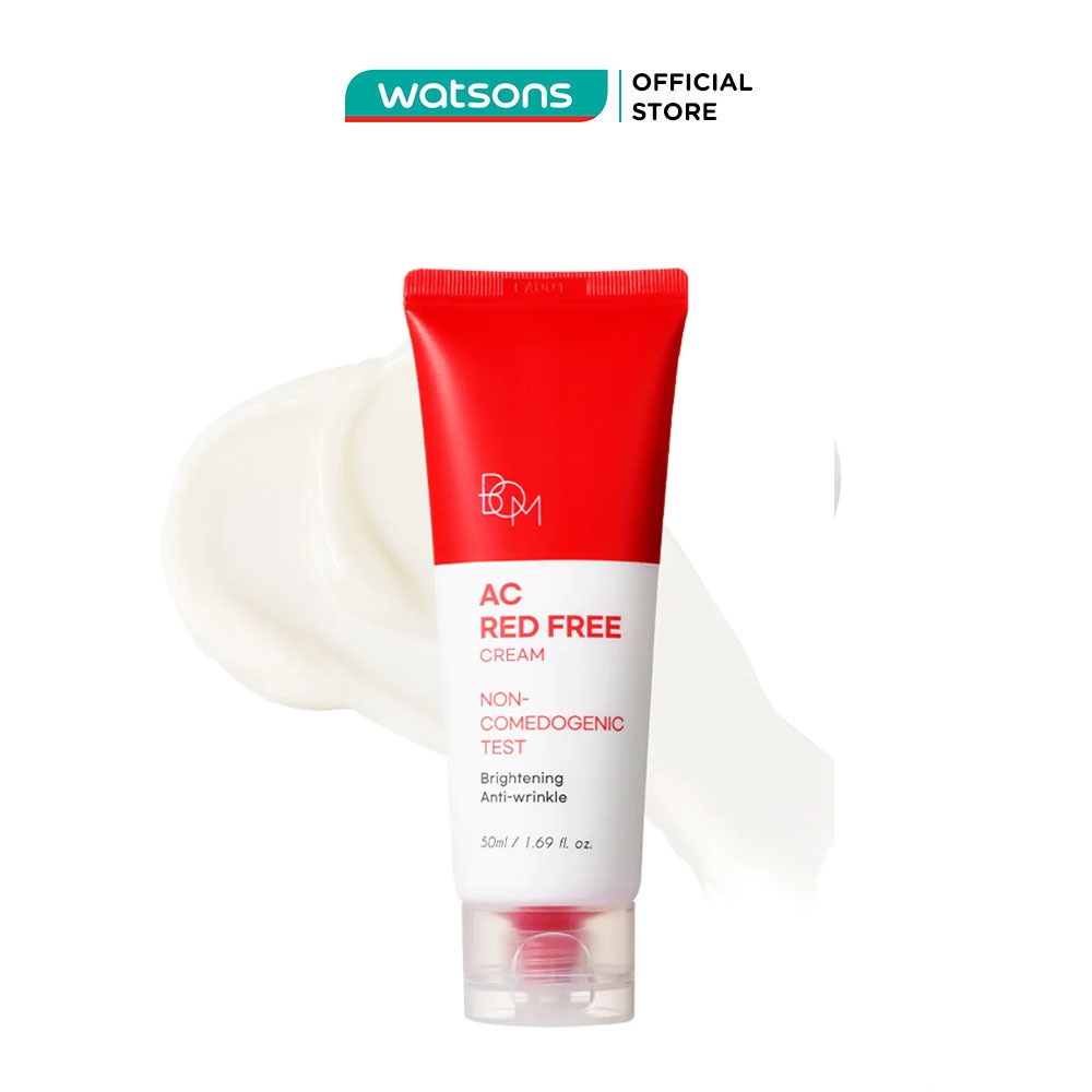 Kem Dưỡng Bom Ac Red Free Sáng Da Ngừa Mụn Cream 50ml