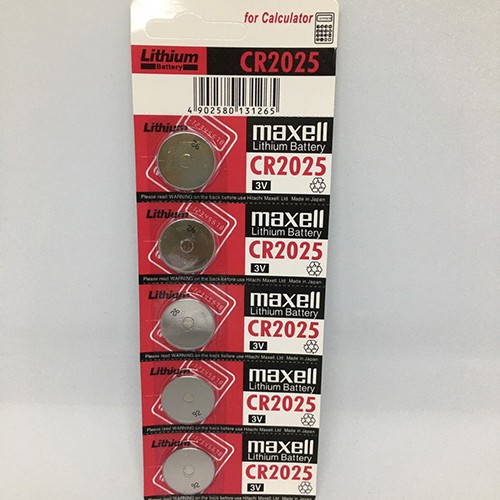 Vỉ 5 viên pin Maxell CR2032 / CR2025 / CR2016 / CR1632 / CR1220 / CR1620 / CR1616 chính hãng