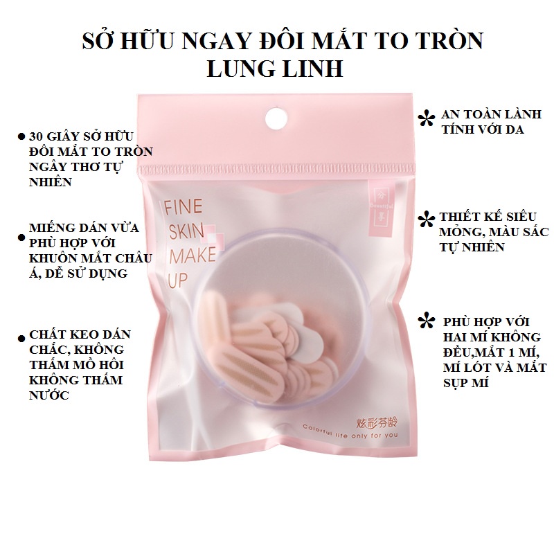 MIẾNG DÁN KÍCH MÍ KEO Y TẾ AN TOÀN HIỆU QUẢ KHẮC PHỤC NHƯỢC ĐIỂM SỤP MÍ, 1 MÍ ĐEM LẠI CHO BẠN ĐÔI MẮT TO TRÒN LẤP LÁNH | BigBuy360 - bigbuy360.vn