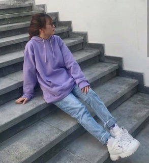 Hoodie basic / áo nỉ chui
