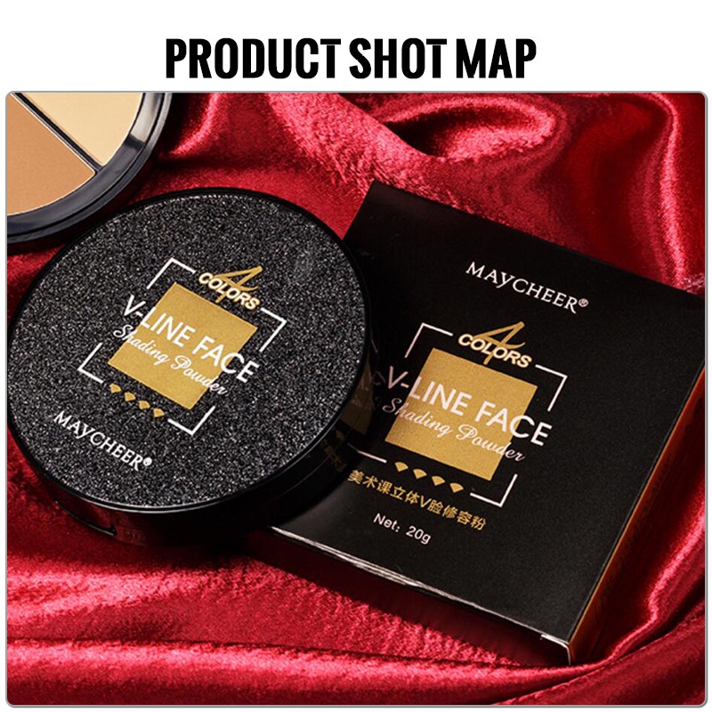 [Hàng mới về] Bảng phấn tạo khối bắt sáng sáng 4 màu thời trang trang điểm kháng nước lâu trôi | BigBuy360 - bigbuy360.vn