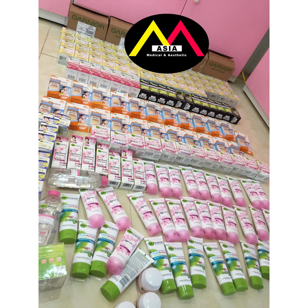 Sữa rửa mặt GARNIER chanh vitamin c trắng da giảm mụn thâm nám tàn nhang đều màu da lão hóa thái lan 100ml