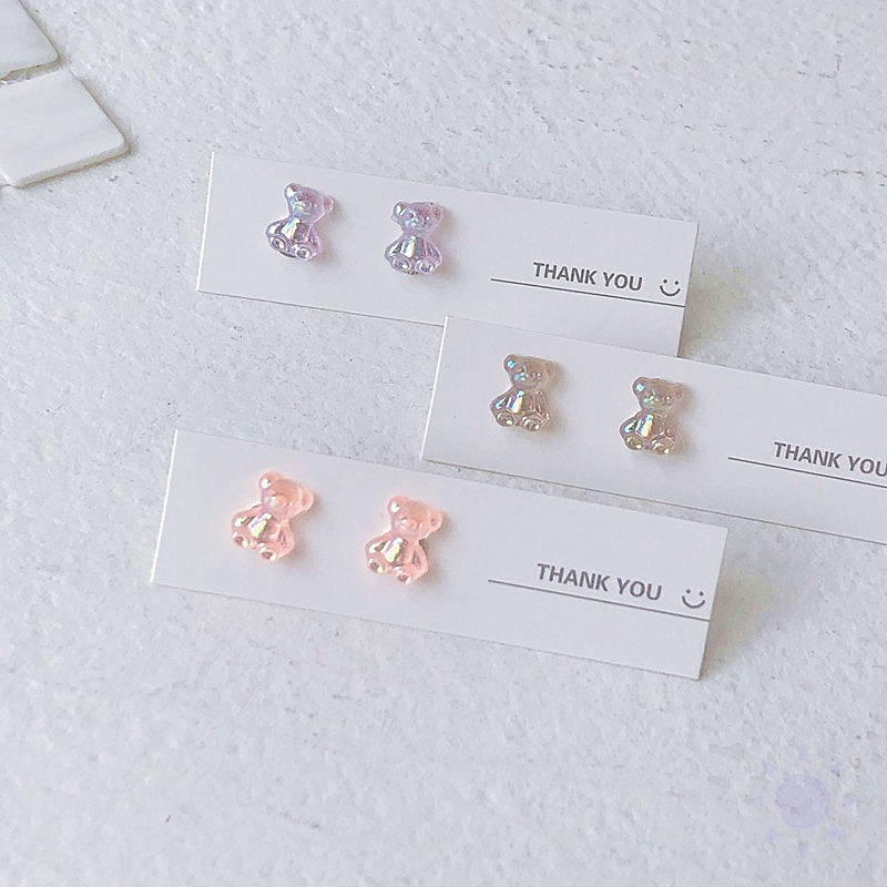 Đôi khuyên tai hình gấu bằng acrylic đáng yêu dành cho nữ