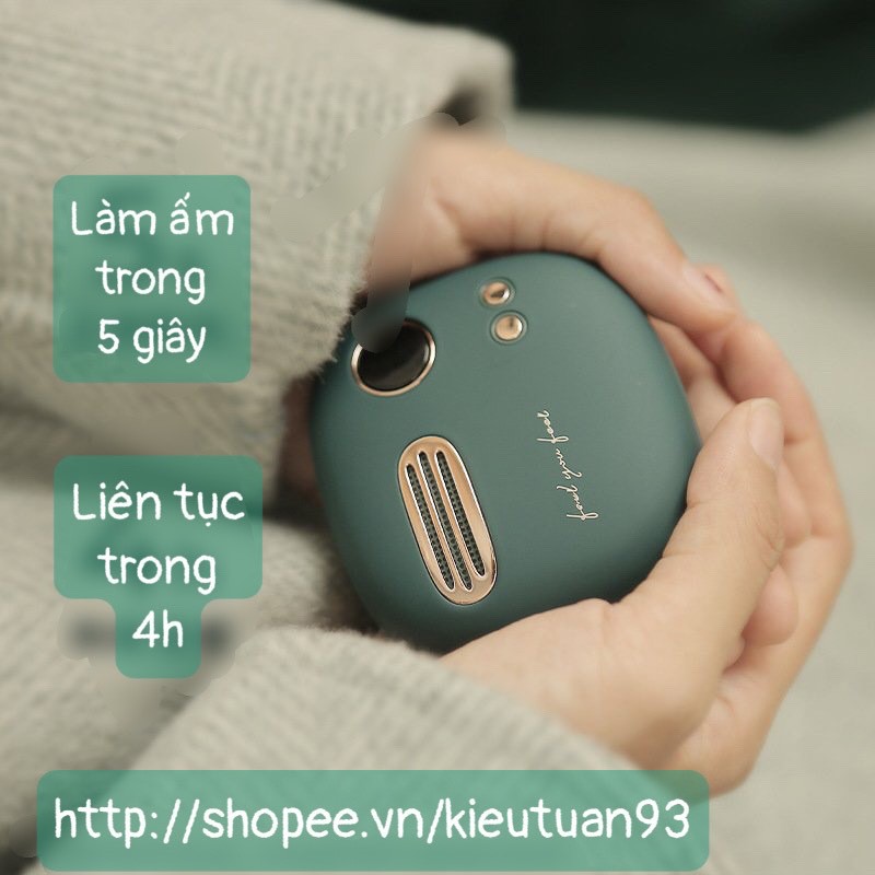 Máy sưởi ấm mini cầm tay Liberfeel made by Xiaomi kiêm sạc dự phòng ( Món quà noel ý nghĩa  , hàng nhập khẩu chính hãng)
