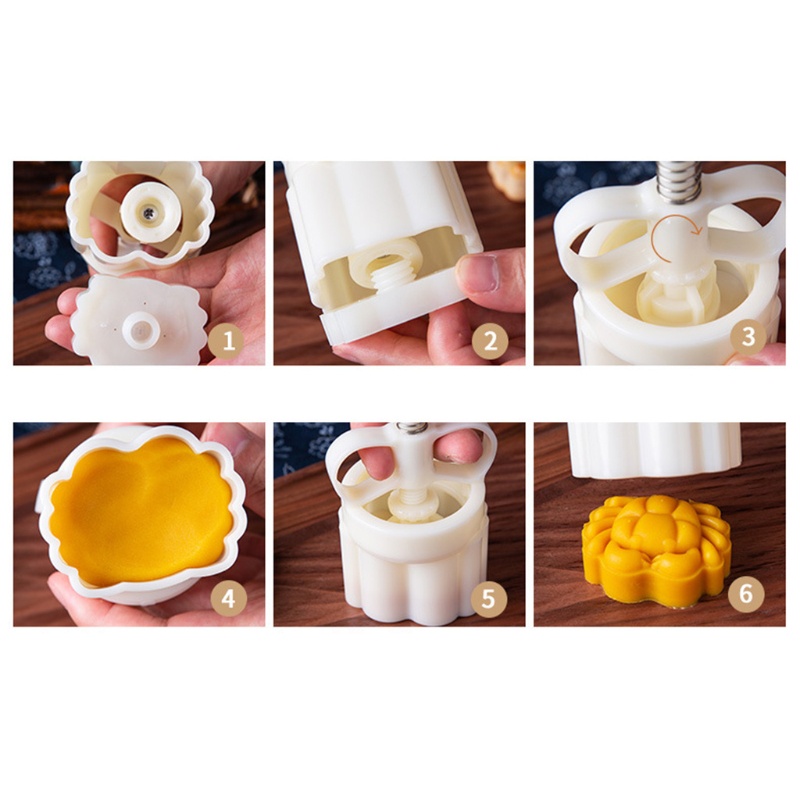 Khuôn Làm Bánh Trung Thu Kèm 1 / 4 Con Dấu