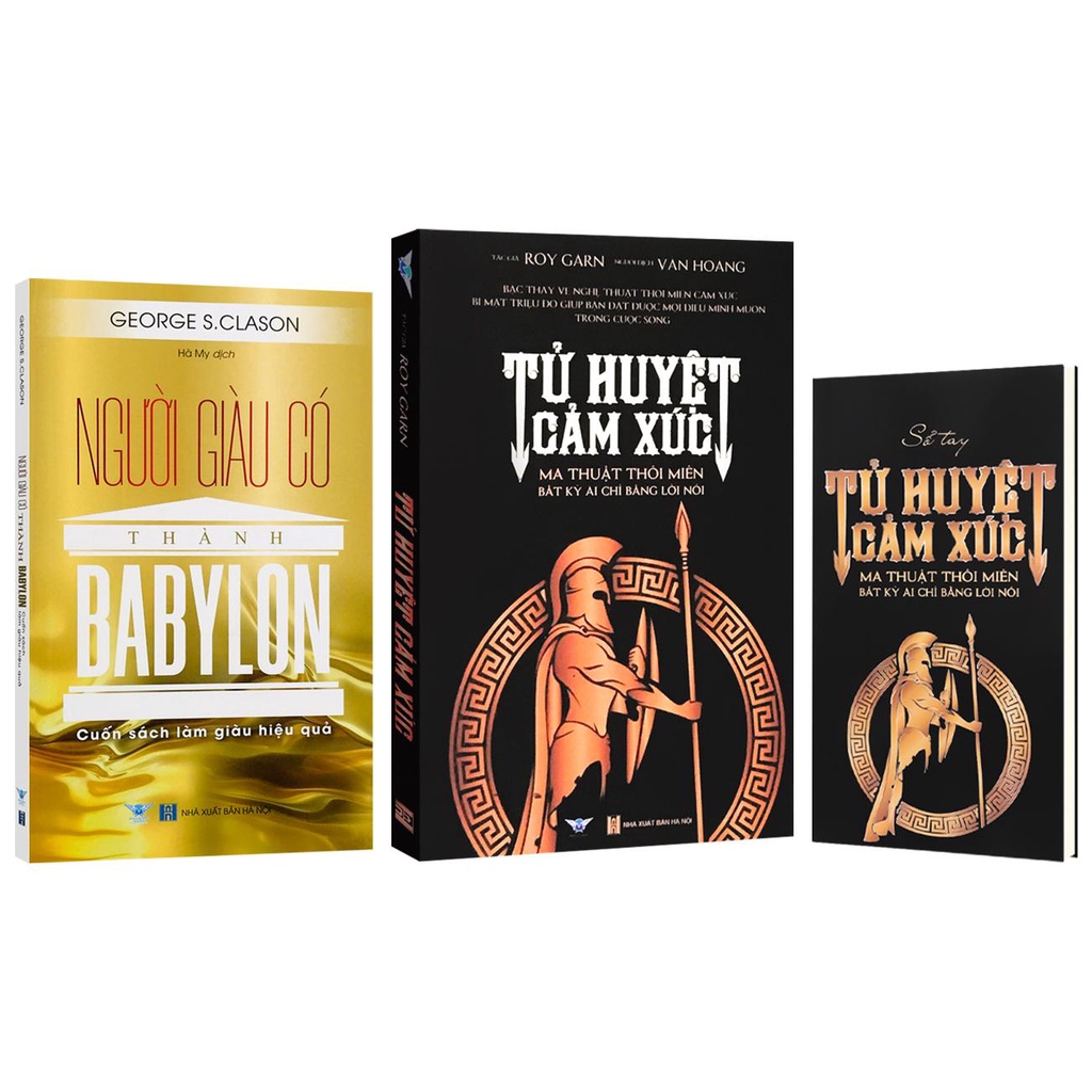 Sách - Combo lẻ tùy chọn: Tử huyệt cảm xúc - Ma thuật thôi miên bất kỳ ai chỉ bằng lời nói + Người giàu có thành Babylon
