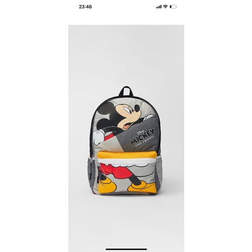 BALO MICKEY ZARA PHỐI MÀU CHO BÉ ĐI MẪU GIÁO