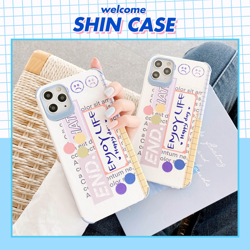 Ốp lưng iphone Enjoy Life da viền chống va đập 5/5s/6/6plus/6s/6splus/7/7plus/8/8plus/x/xr/xs/11/12/pro/max/plus/promax