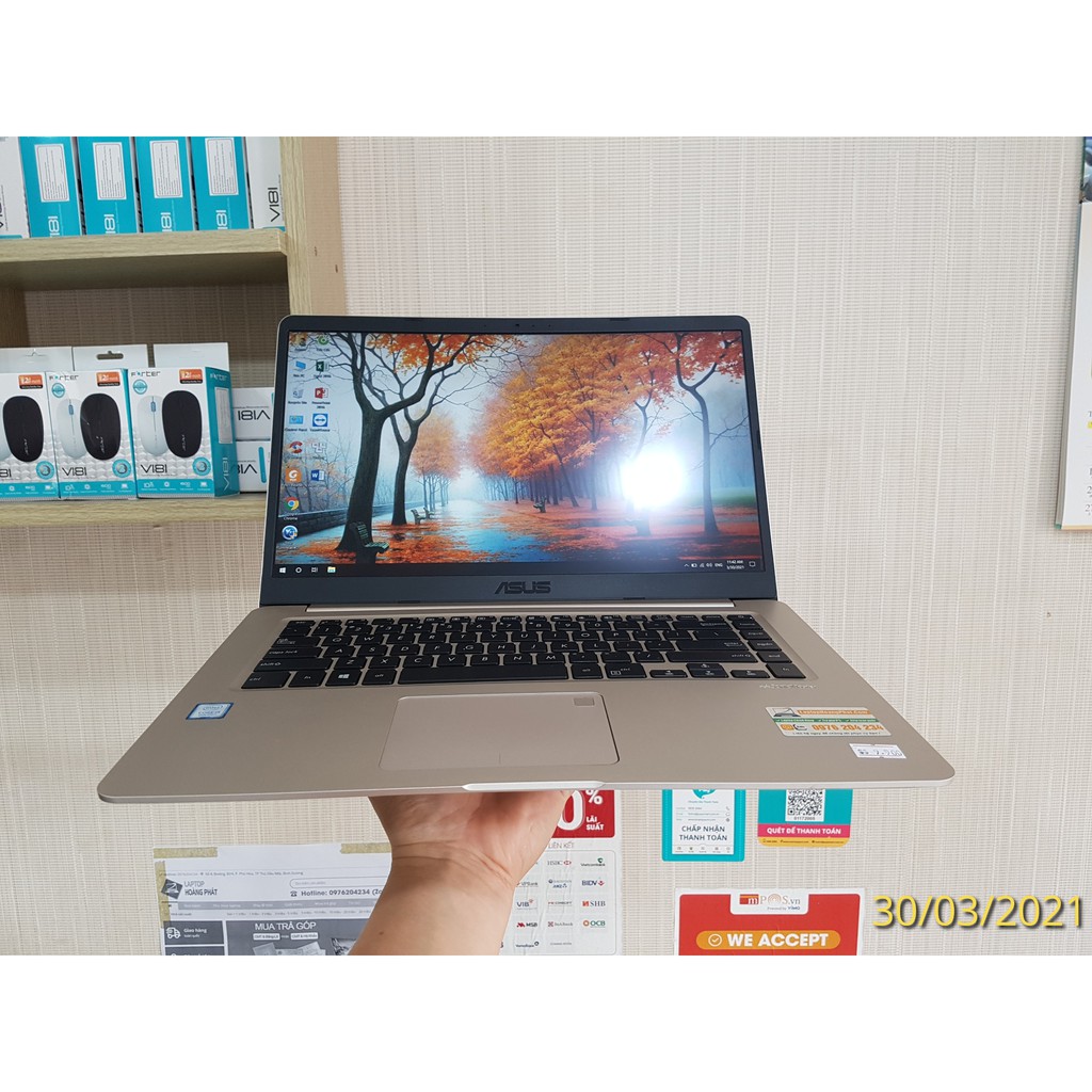 Asus VivoBook S510U (Core i5 8250U, Ram 8GB, SSD 128G + 1000G)