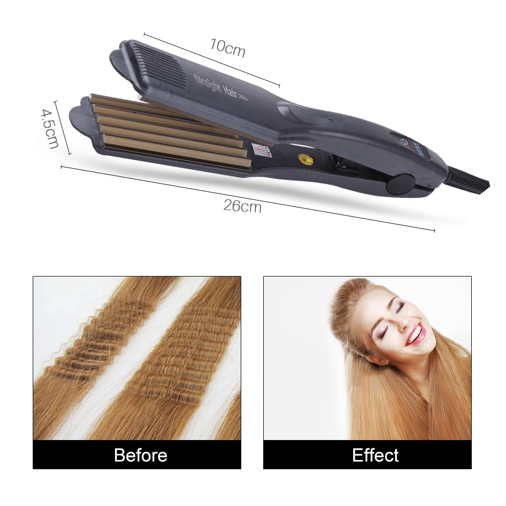 Ubeator Hair Straightener Wave Ceramic Corrugated Iron Hair Styling Tools Salon Corn Perm