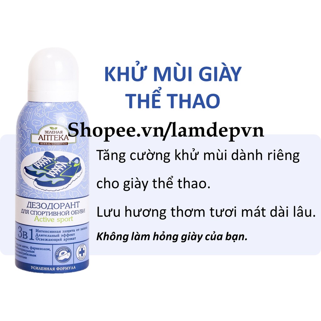 Xịt Khử Mùi Hôi Chân Hôi Giày Apteka