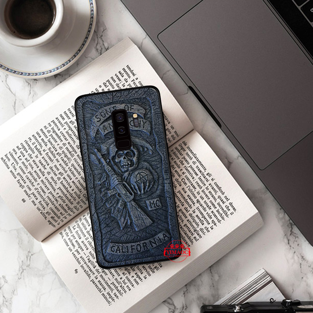 Ốp điện thoại mềm họa tiết phim Mỹ Sons of Anarchy cho Samsung S6 S7 Edge S8 S9 S10 Plus