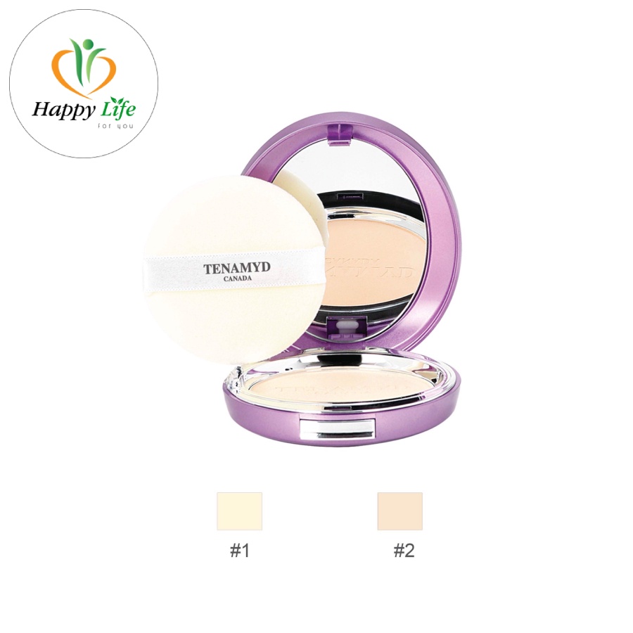 Phấn trang điểm trắng da TENAMYD CANADA Intense Whitening Pact SPF50+/PA+++ 12g - Happy Life for You