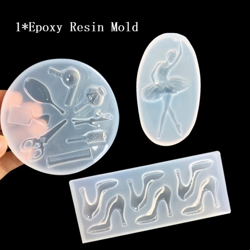 Khuôn Silicon Làm Đồ Trang Trí Đa Năng Hình Chiếc Giày Cao Gót Sáng Tạo