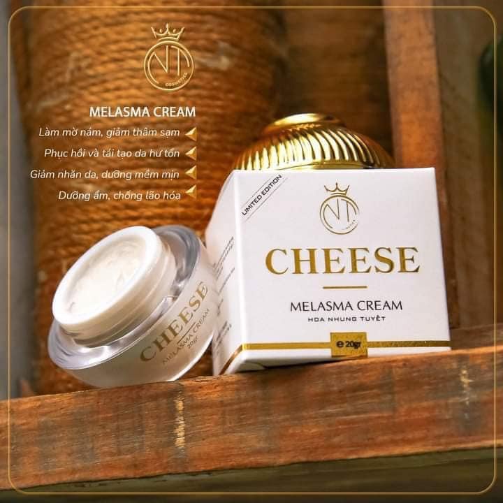 Combo Kem Face Dưỡng Trắng Giảm Nám Cheese + Serum Tế Bào Gốc Truyền Trắng Cheese NT Cosmetics