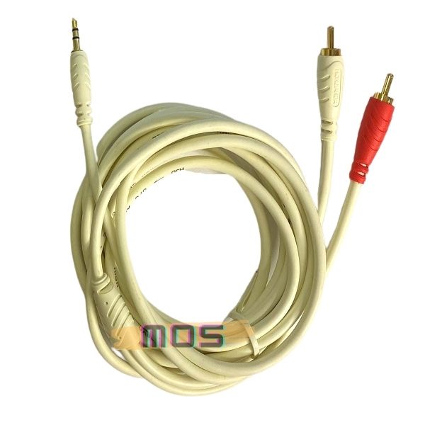 Cáp loa jack 3.5 ra 2 hoa sen AV Honjianda VN dài 1.8M Mos Shop