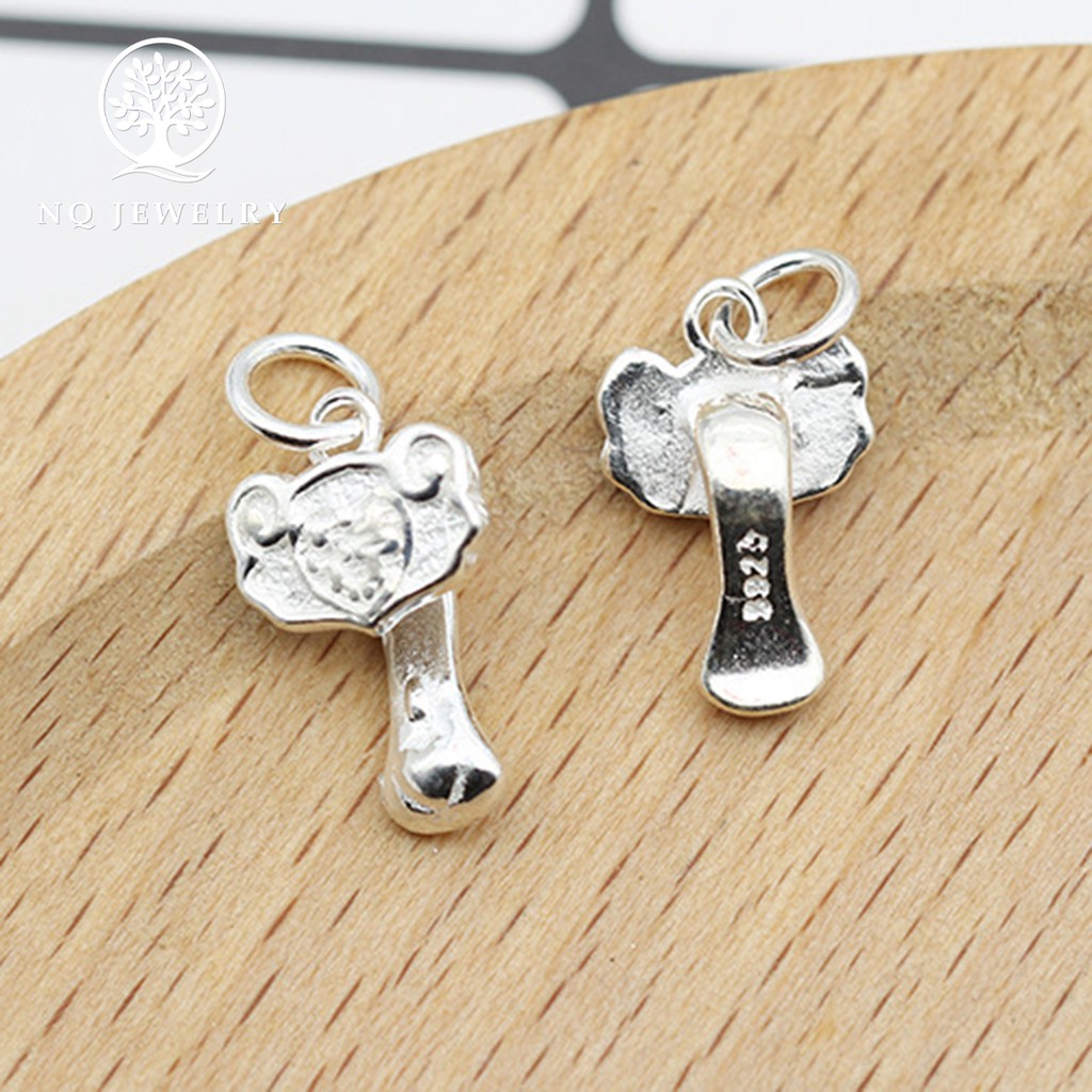 Charm bạc hình gậy như ý treo - NQ Jewelry