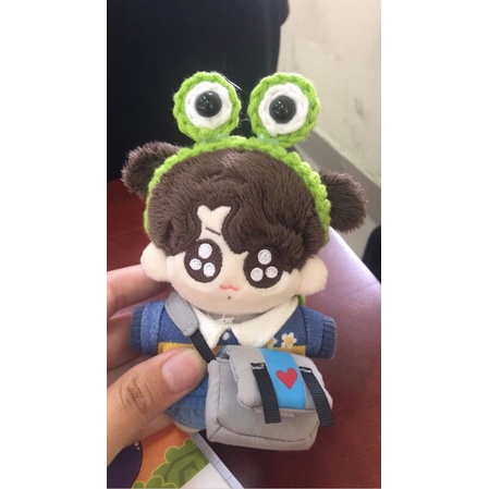 Băng đô ếch cho doll bằng len