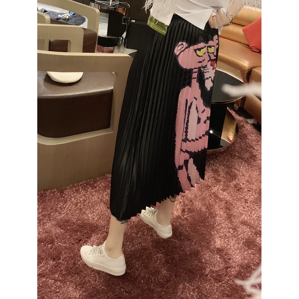 Pleated Skirt Hoạt Hình Váy Họa Tiết Da Báo Cho Phụ Nữ | BigBuy360 - bigbuy360.vn