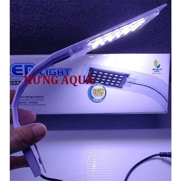 Đèn led bể cá, đèn led kẹp thành bể cá Jeneca X5 siêu sáng, thiết kế đẹp cho bể dưới 50cm