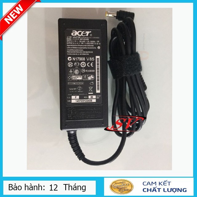 Sạc Laptop Acer 19V 3,42A (65W) ZIN Tốt / Adapter Acer 19V–3.42A – 65W