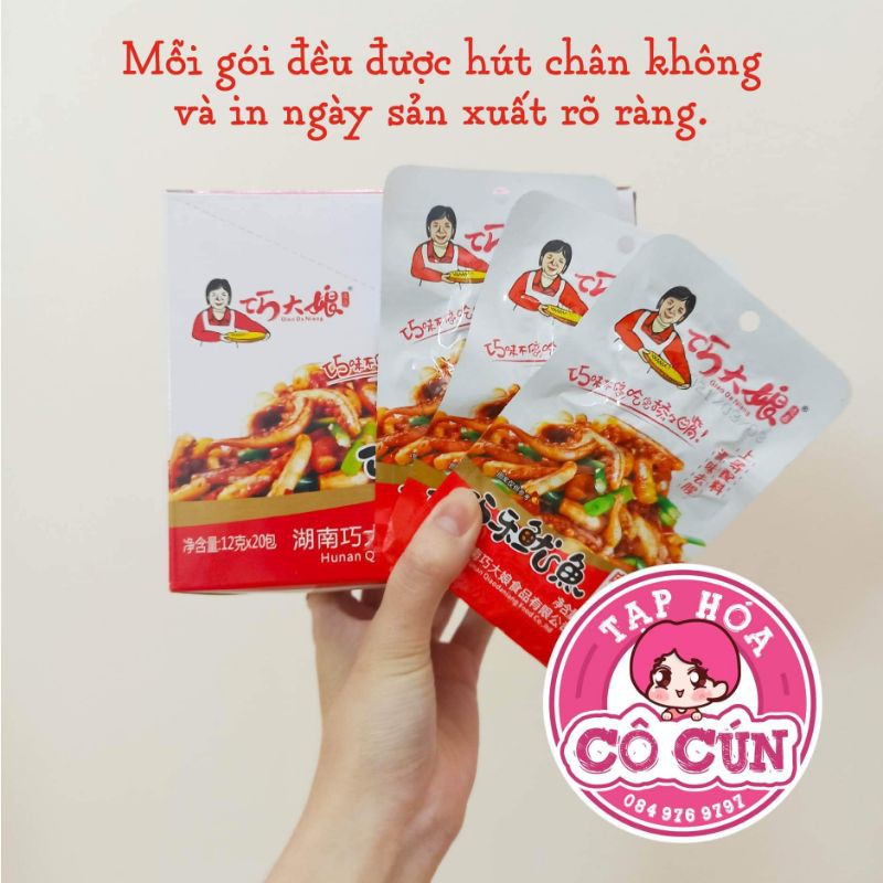 [HOT] Râu mực cay hãng Bà dì Nội trợ - hộp 240g 20Gói giòn giòn cay cay | BigBuy360 - bigbuy360.vn