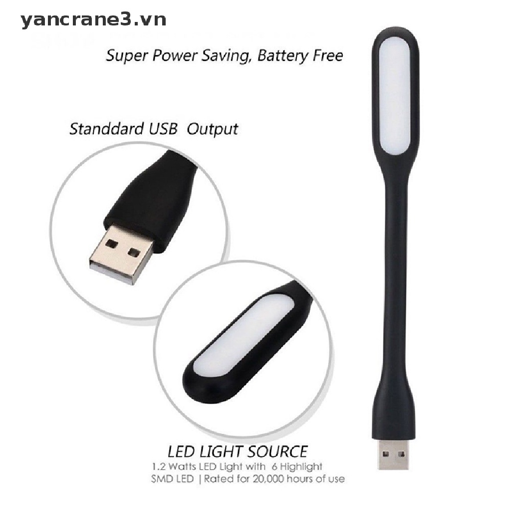 Đèn led usb mini linh hoạt tiện lợi dùng đọc sách cho máy tính / notebook / laptop