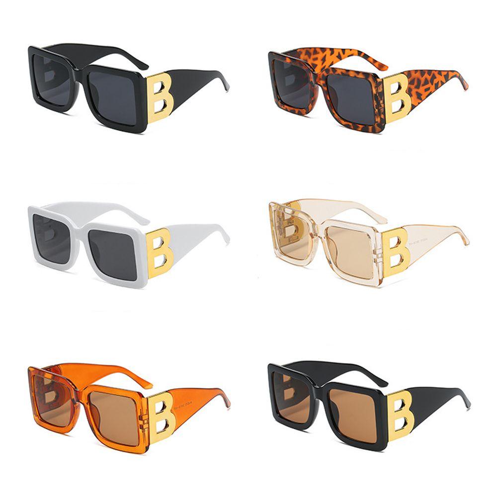 Kính Mát Gọng Chữ Nhật Họa Tiết Da Báo Phong Cách Vintage Oversize Dành Cho Nam