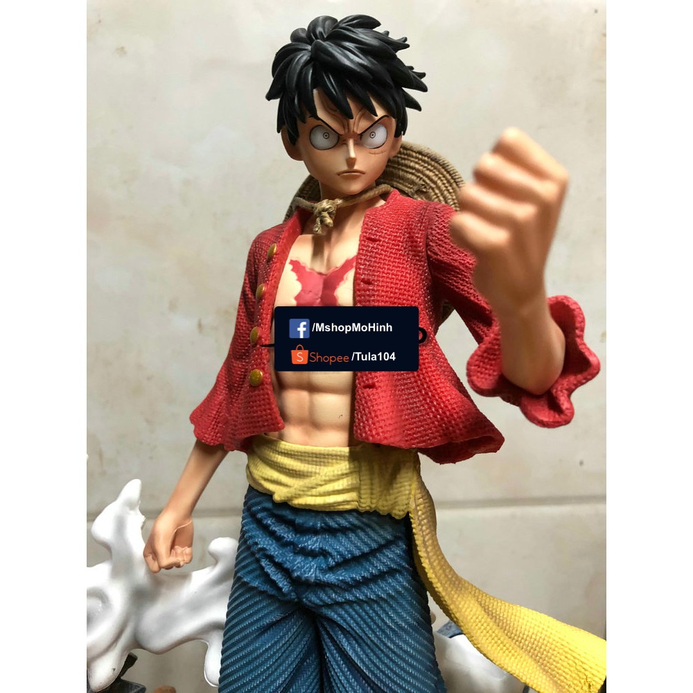 [Ảnh thât] Mô hình Luffy mũ rơm cao khoang 37cm - One Piece