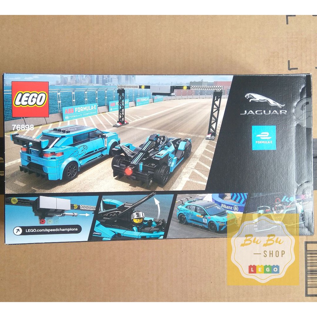 Lego Speed Champions 76898 - Bộ xếp hình Lego Xe Formula E Panasonic Jaguar Racing GEN2 & I-PACE eTROPHY