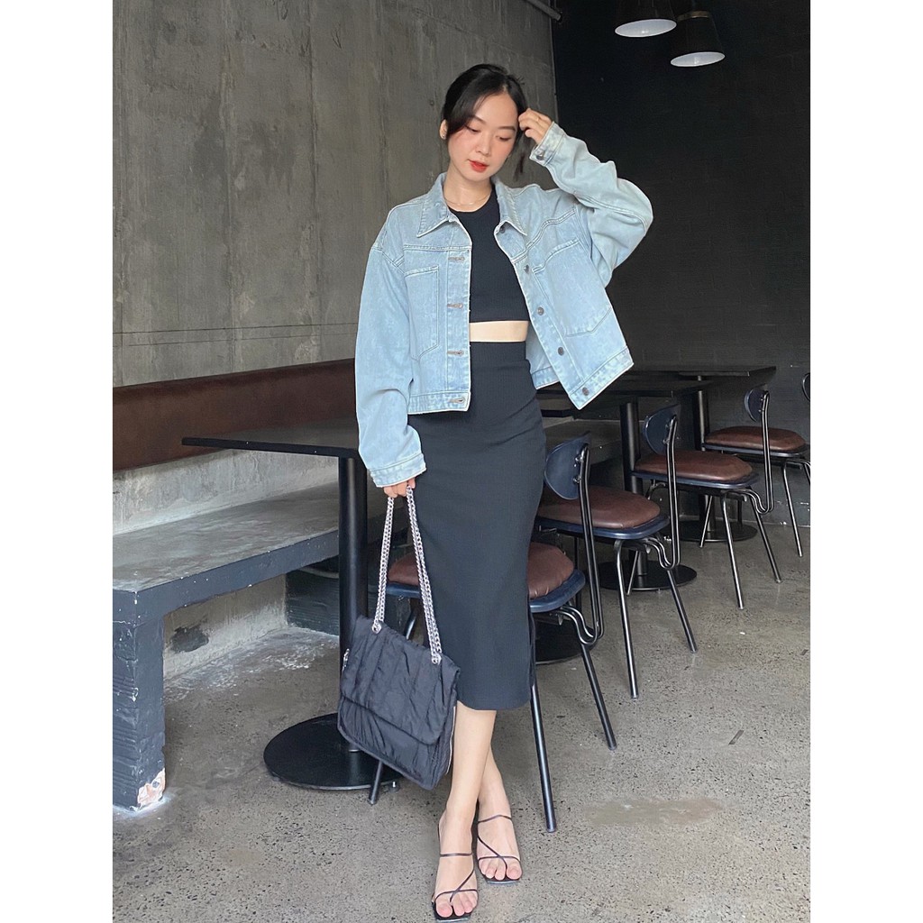 Chân váy midi ôm xẻ tà TILLY SKIRT | BigBuy360 - bigbuy360.vn