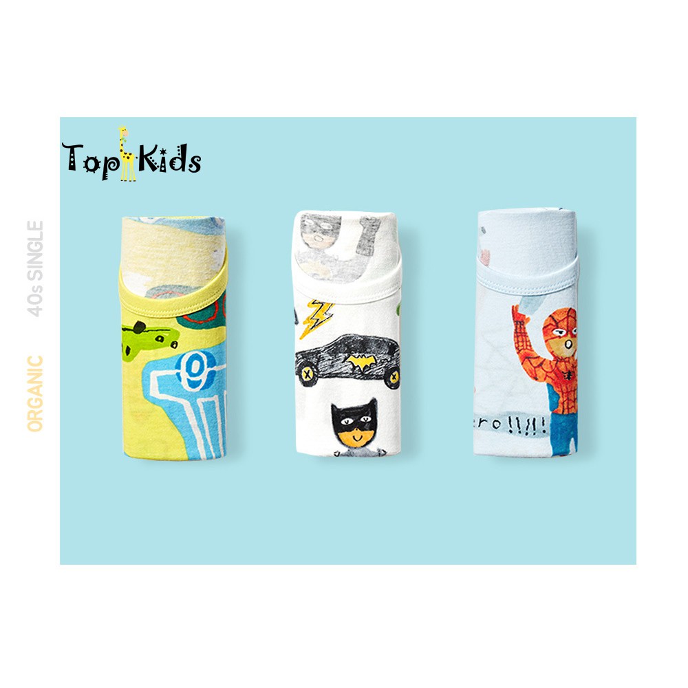 Set 3 áo COTTON cao cấp  3 lỗ , sát nách, bé trai,batman,bé trai  Unifriend Hàn Quốc _ từ 1 tới 15 tuổi,Topkid