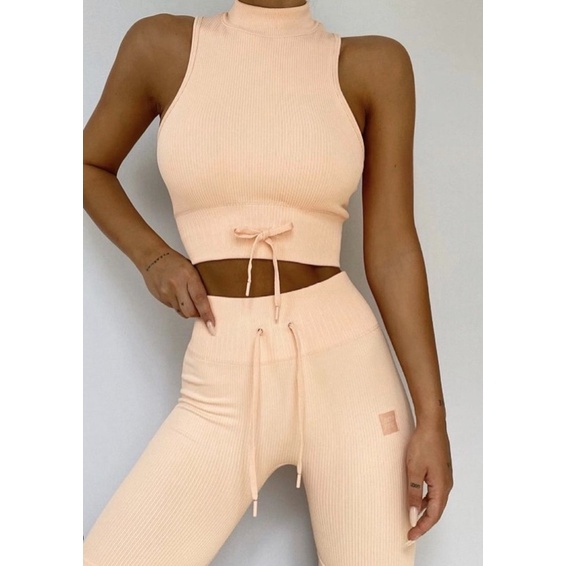 Bộ đồ tập Botee Pastel bra cổ cao ( ngắn và dài)
