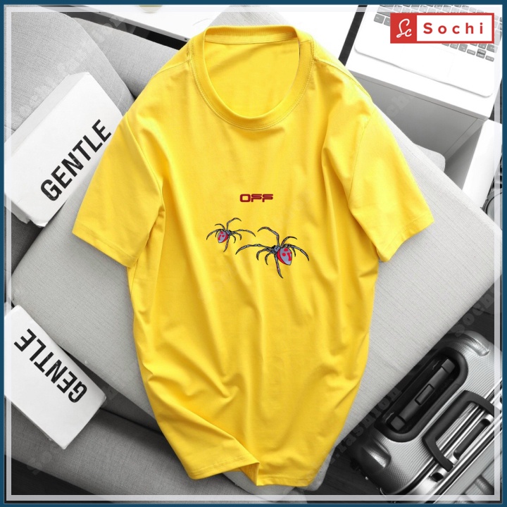 Áo thun nam tay ngắn cao cấp mùa hè chất mát hình in con nhện phong cách Hàn Quốc mã GZ305