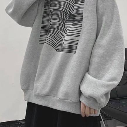 Áo Sweater Cổ Tròn Dáng Rộng Phong Cách Thời Trang Hàn Quốc Cho Nam Giới