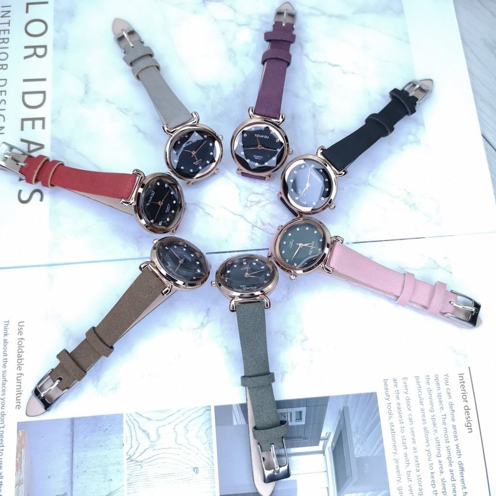 Đồng Hồ Nữ DOUKOU 71754 Dây Da Lộn Cao Cấp, Mặt Tròn Trẻ Trung, Thanh Lịch - HÀNG CHÍNH HÃNG [CÓ VIDEO - ẢNH THẬT] | BigBuy360 - bigbuy360.vn