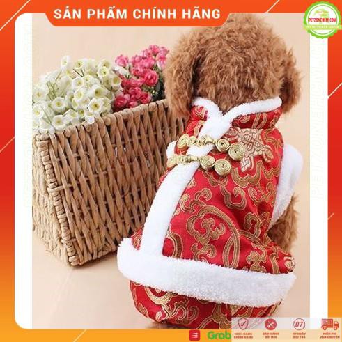 ÁO GẤM TẾT CHO CHÓ MÈO