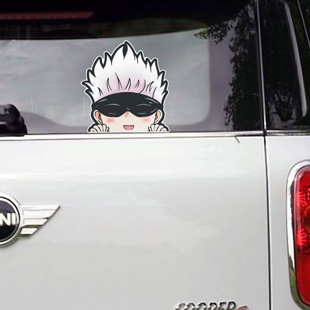 Miếng Dán Trang Trí Xe Hơi Chống Thấm Nước Hình Anime Charactor Jujutsu Kaisen DIY