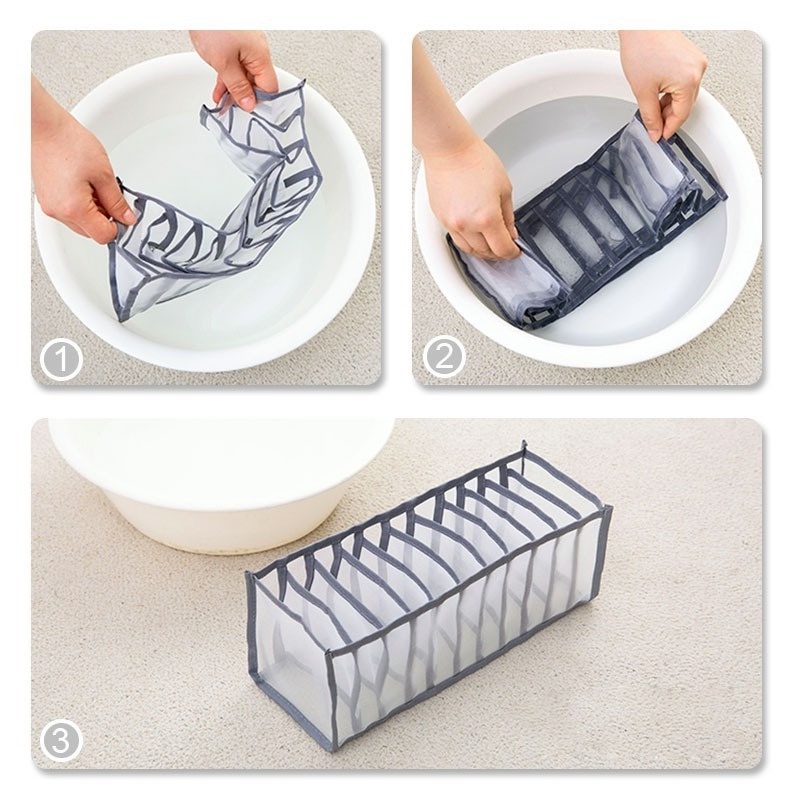 Hộp Đựng Đồ Lót/Vớ/Đồ Lót 6/7/11 Ngăn Tiện Dụng