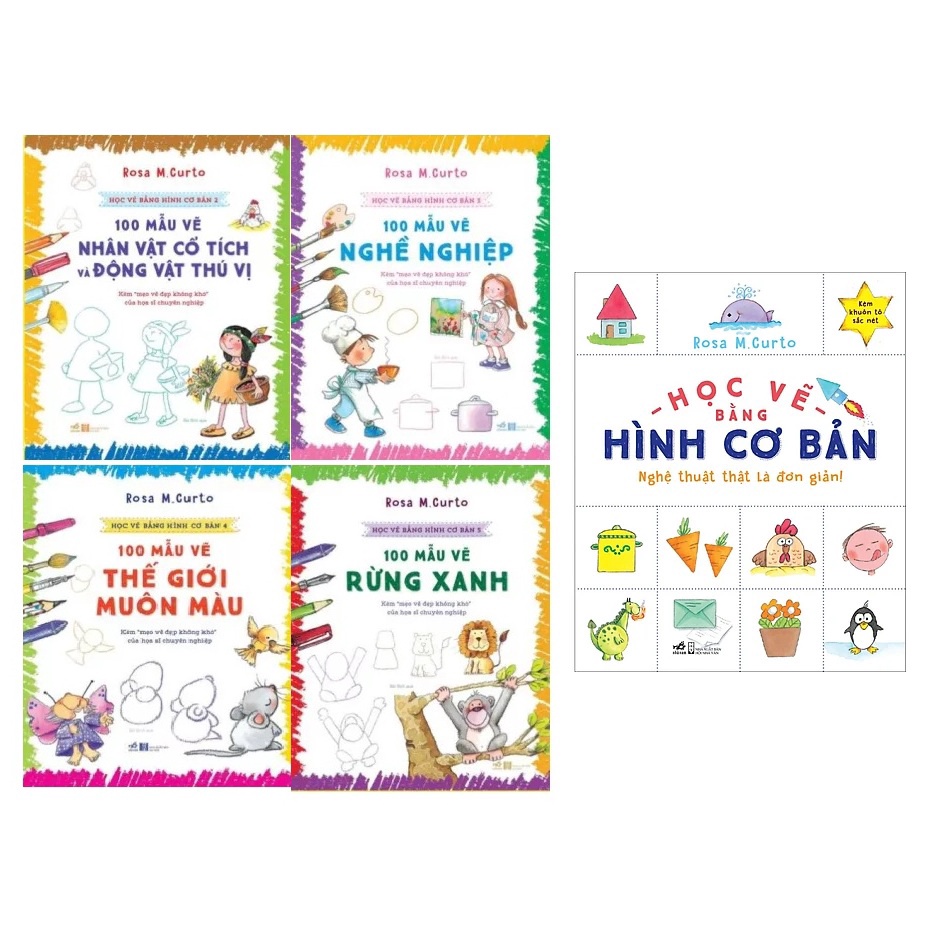 Sách - Học vẽ bằng hình cơ bản (trọn bộ 5 cuốn)
