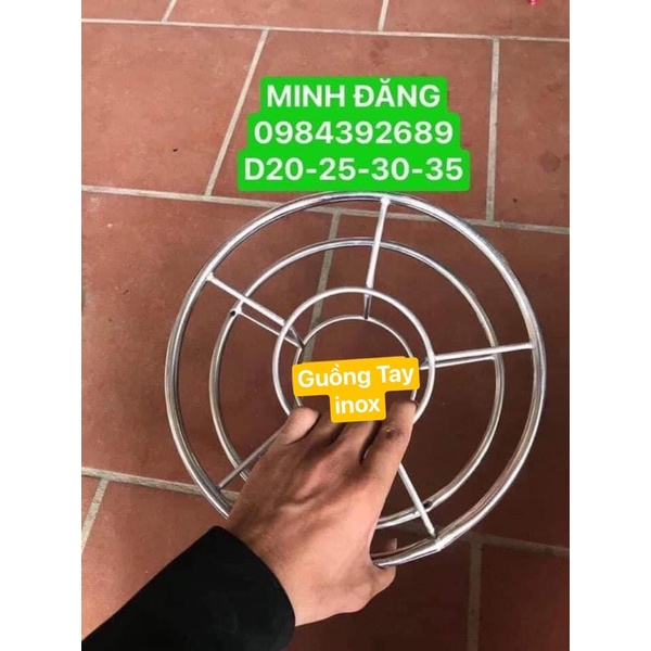 guồng tay inox : D20 - D25 - D30 quấn dây diều