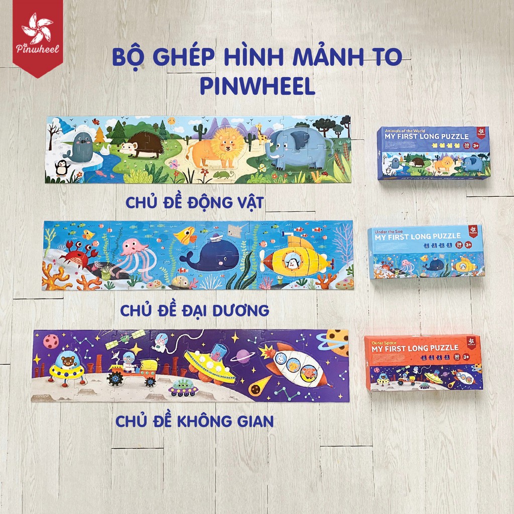 Bộ ghép hình Pinwheel mảng to cho bé